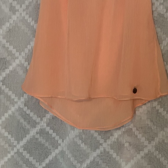 Guess Iridescent Tank Peach Elena Gilbert Vampire Small Mesh Sparke Holiday - Picture 3 of 10